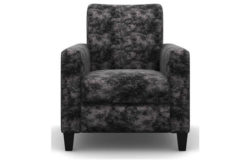 Heart of House Harrison Shimmer Fabric Chair - Steel